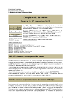 Compte-rendu de séance CM – novembre 2025