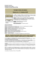 Compte-rendu de séance CM – octobrel 2025