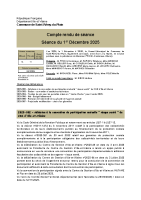 Compte-rendu de séance CM – décembre 2025