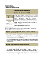Réunion du 13 janvier 2025