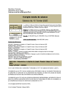Séance du 10 février 2025
